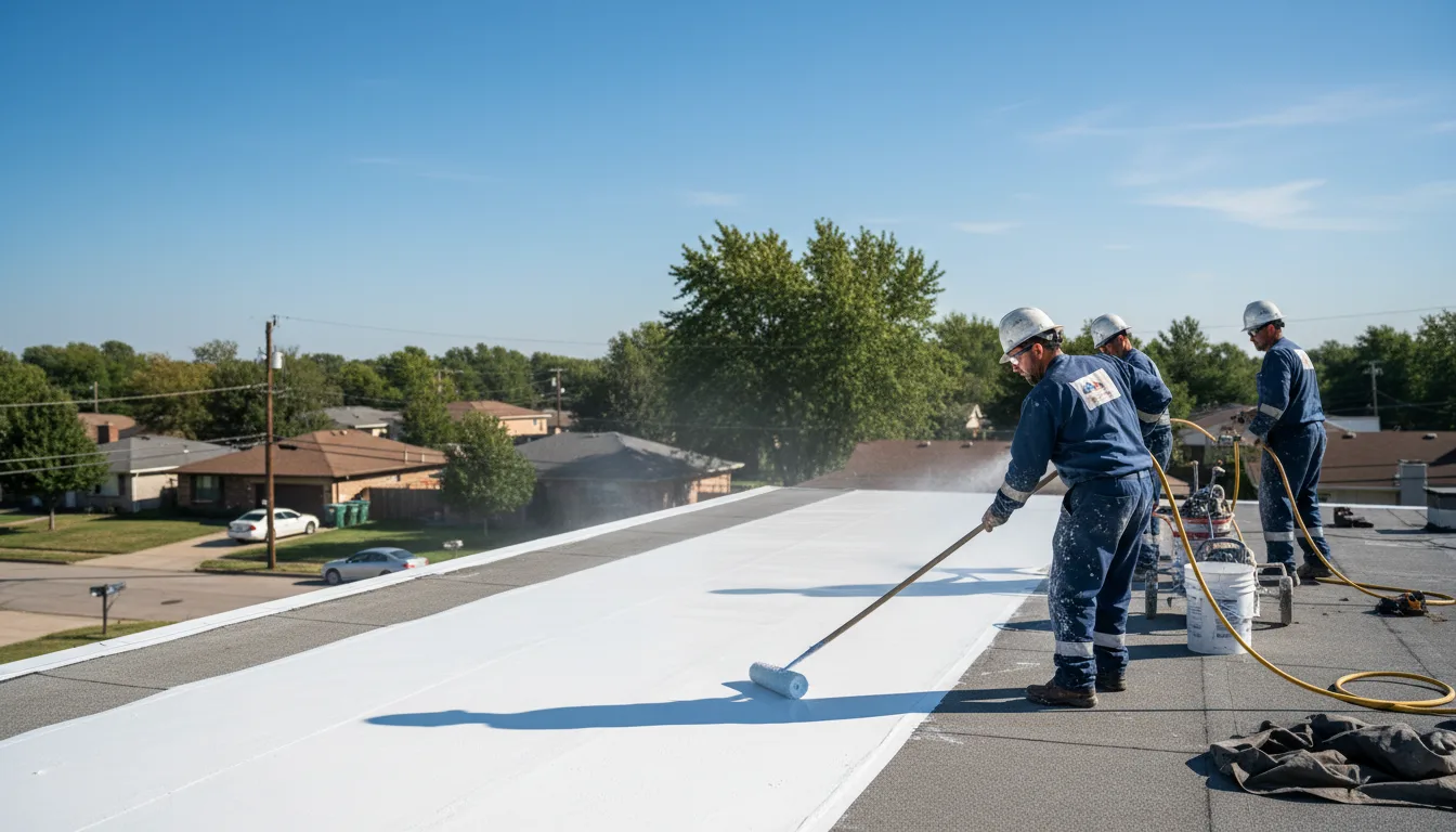 Commercial roof coating in Henderson, NC near me